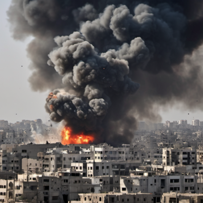 During Telecommunication Blackout in Gaza